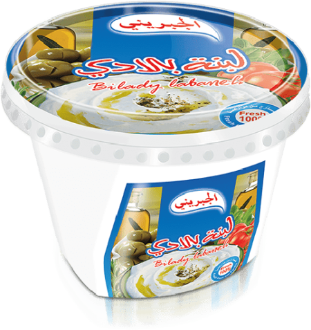 لبنه بلادي علب 900 غم الجبريني
